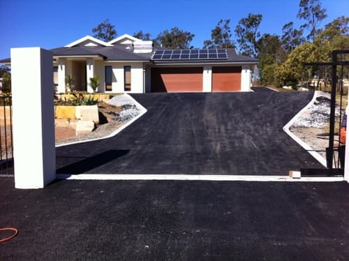 Asphalted Driveway — Asphalt and Concreting Services and Solutions in Logan Village, QLD