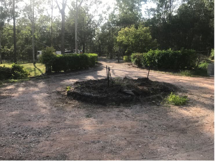 Driveway Before Upgrade — Asphalt and Concreting Services and Solutions in Logan Village, QLD