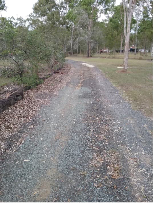 Pathway Before Upgrade — Asphalt and Concreting Services and Solutions in Logan Village, QLD