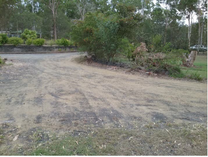 Before Adding Black Asphalt Road — Asphalt and Concreting Services and Solutions in Logan Village, QLD