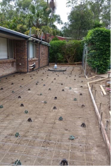 Residential Backyard Before Upgrade — Asphalt and Concreting Services and Solutions in Logan Village, QLD