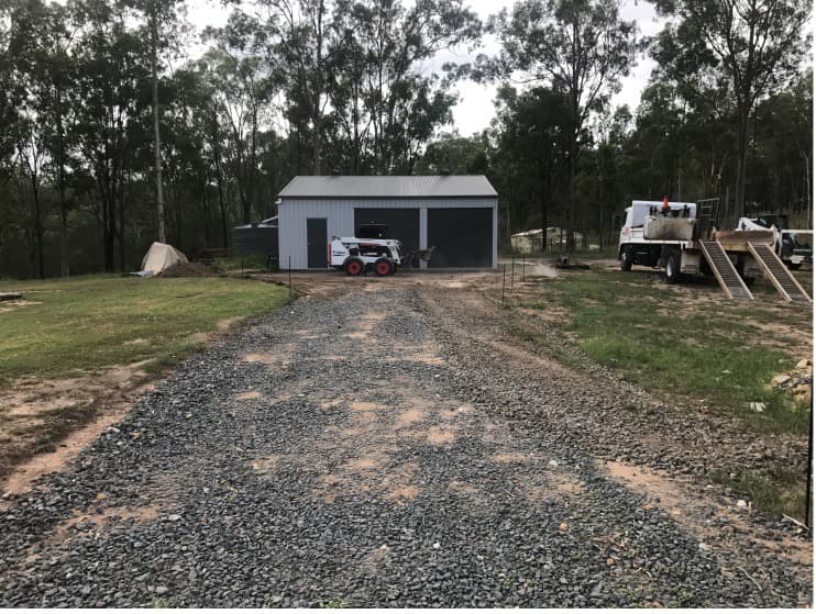 Before Laying Asphalt on Driveway — Asphalt and Concreting Services and Solutions in Logan Village, QLD