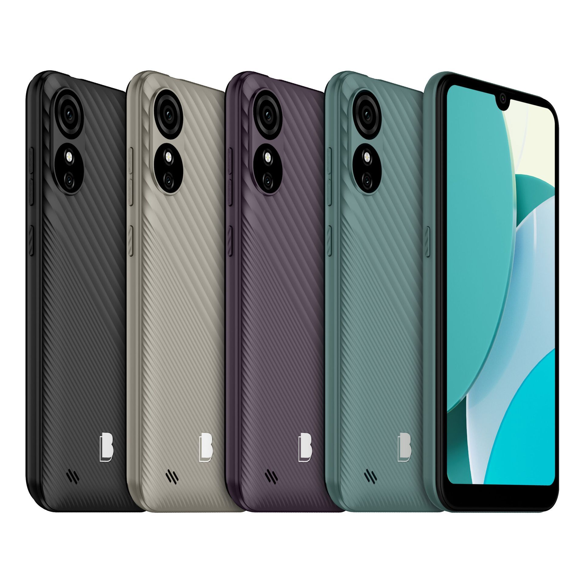 A black iphone 12 pro is sitting on a white surface.