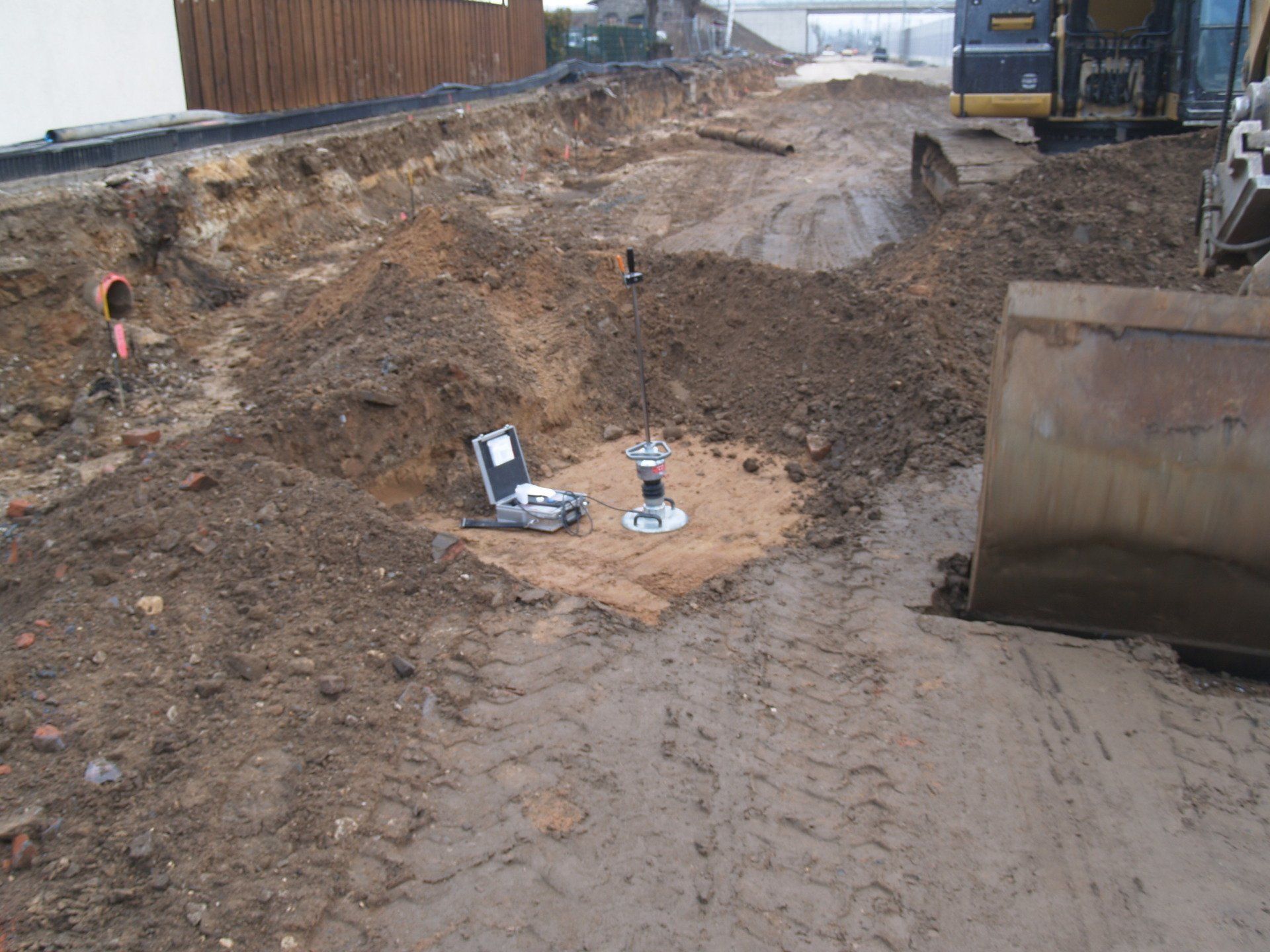 Kontrollprüfung dynamischer Lastplatte