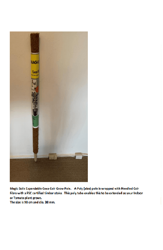 coco coir grow pole