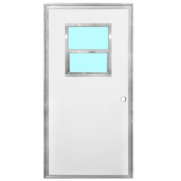 White Fiberglass Slider Back Door — Lafayette, LA —  G & J Mobile Home & RV Supplies