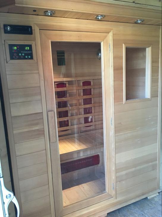 Sauna infrarood in vakantiehuis op vakantie park Het Timmerholt in Westerbork