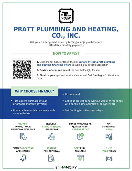 Application guide — Park Ridge, NJ — Pratt Plumbing, Heating & Cooling