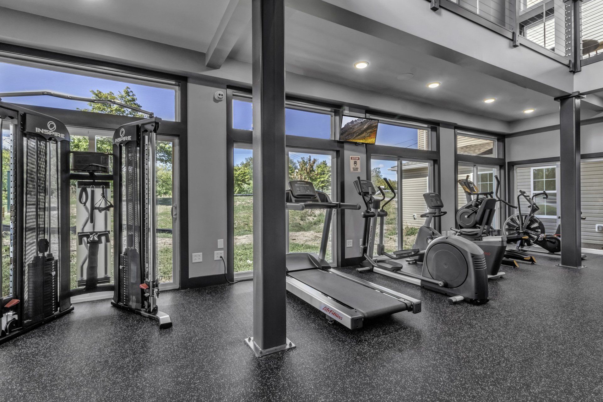treadmill in workout facility