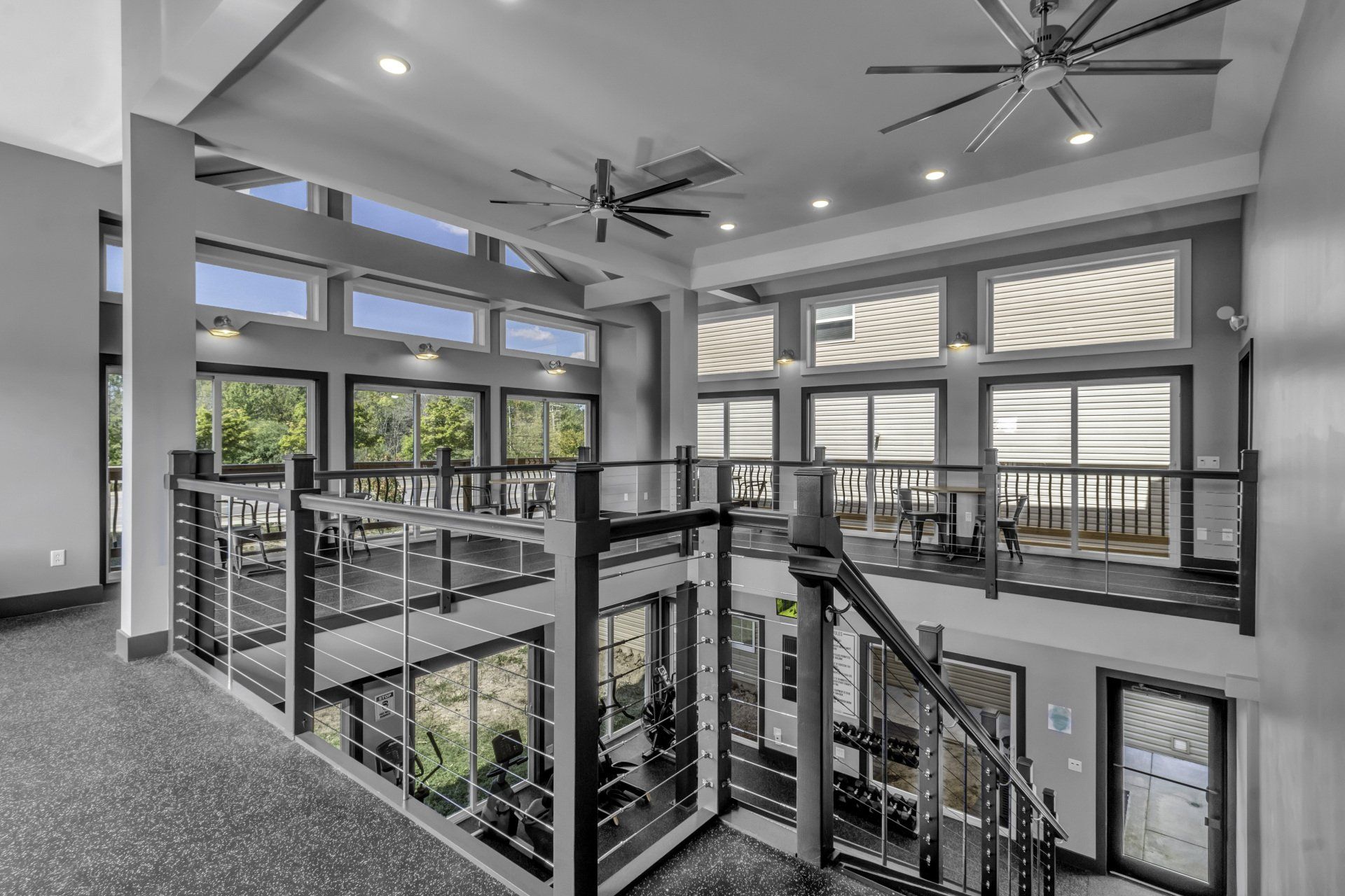 second level of workout facility