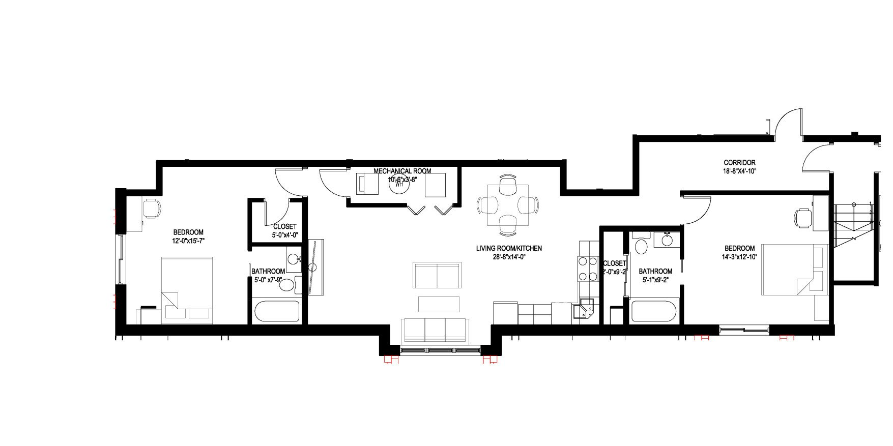 The Murray Dollhouse Floor plan
