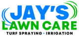 Logo for Jay's Lawn Care: Blue