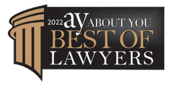 A logo for the 2022 ay about you best of lawyers.