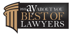 A logo for the 2022 ay about you best of lawyers.