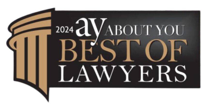 A logo for ay about you best of lawyers