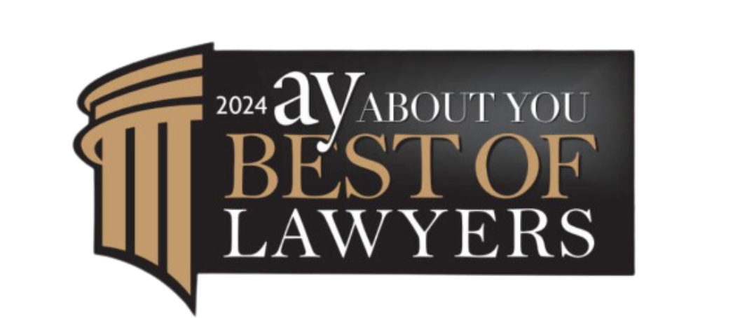 A logo for ay about you best of lawyers