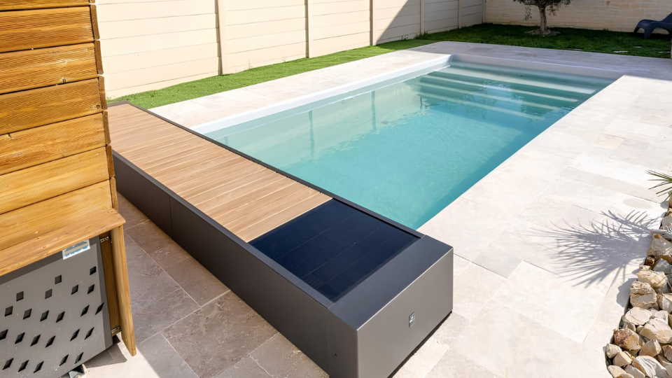 coperture per piscina calpestabile con cassone