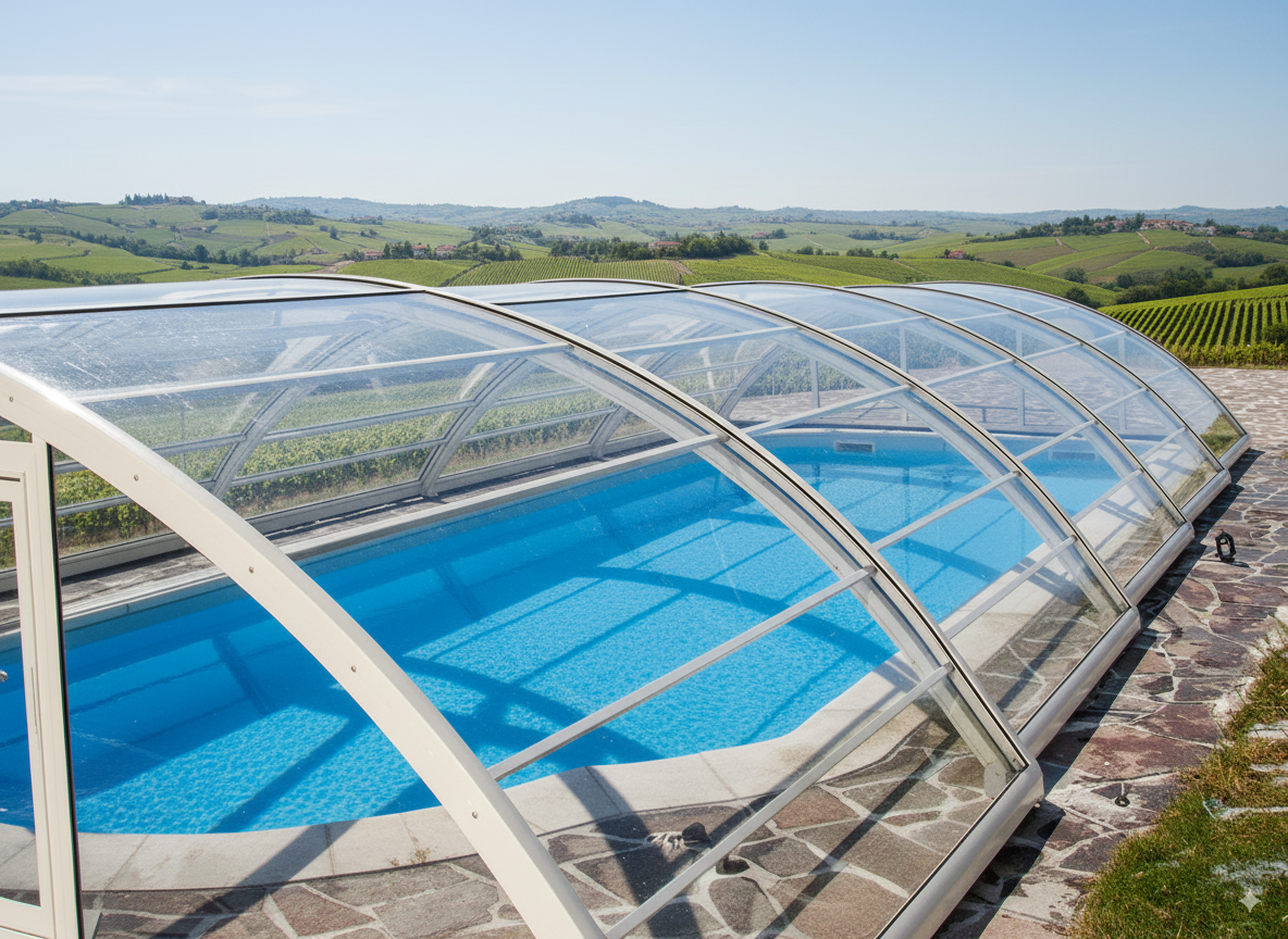copertura estiva della piscina 