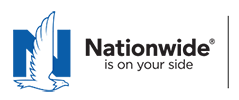 Nationwide logo with a blue letter N and white eagle graphic, followed by the text Nationwide is on your side.