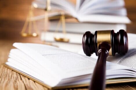 Legal gavel on a law book—Divorce Attorney in Philadelphia,PA
