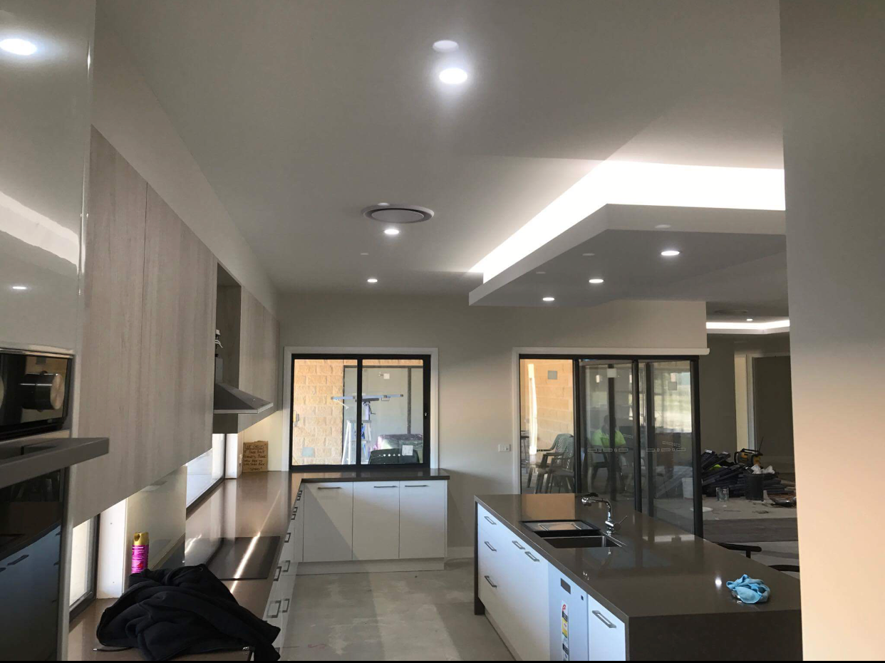 Modern Wide Kitchen — Shepparton, VIC — GV Plaster Products