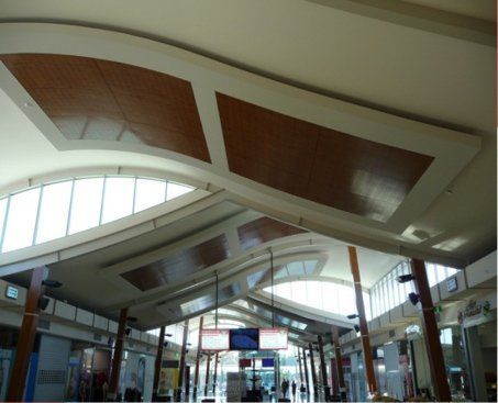 Commercial Building Wave Design Ceiling — Shepparton, VIC — GV Plaster Products