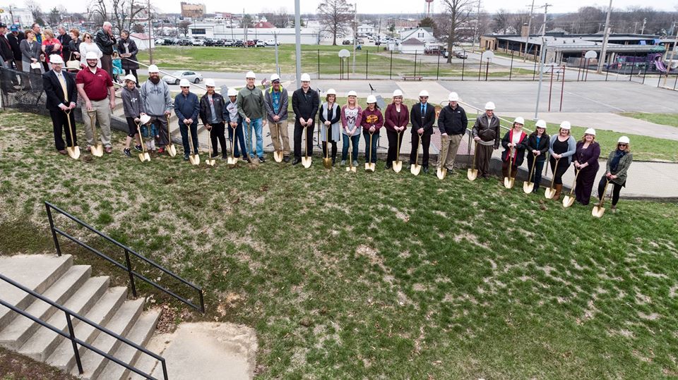 Zadok Casey Middle School Gym Addition Groundbreaking