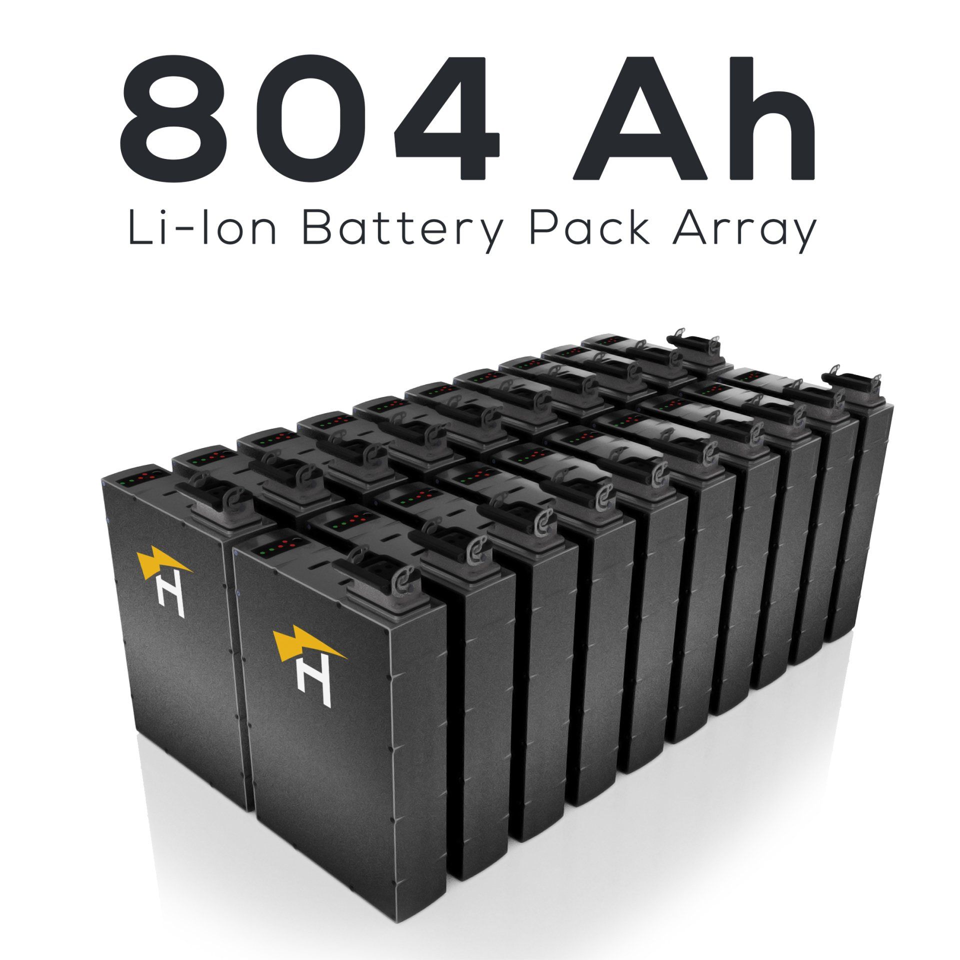 A bunch of batteries are stacked on top of each other.