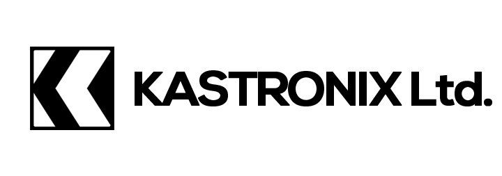 A black and white logo for kastromix ltd.