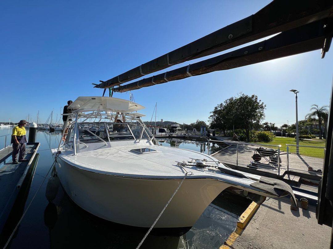 Newly installed small ladder | Marmong Point, NSW | On Point Shipwright Group