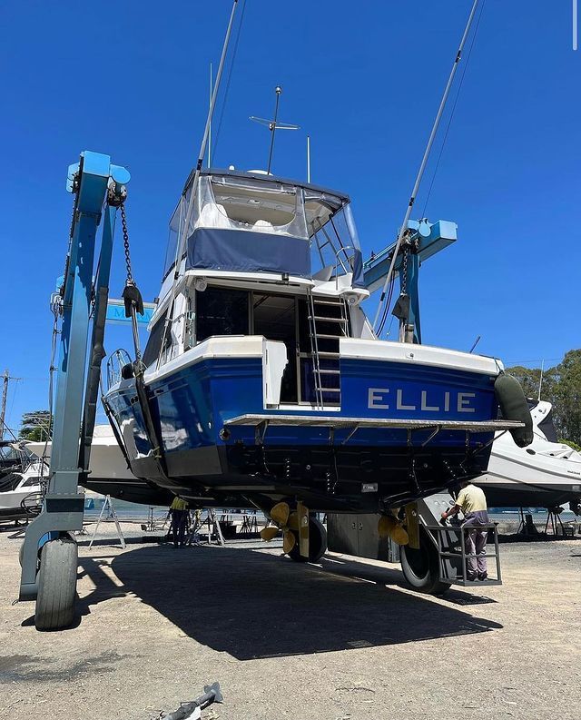 Blue colour boat | Marmong Point, NSW | On Point Shipwright Group