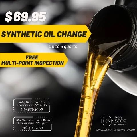 Synthetic Oil Change | WNY One Stop Automotive