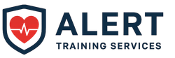 A logo for training services with a heart and a cross.