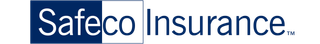 A blue and white logo for safeco insurance