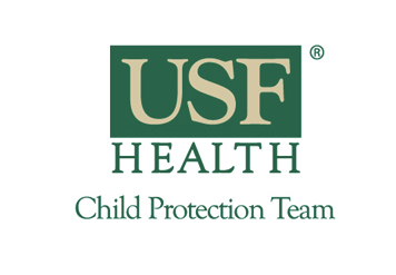 A logo for usf health child protection team