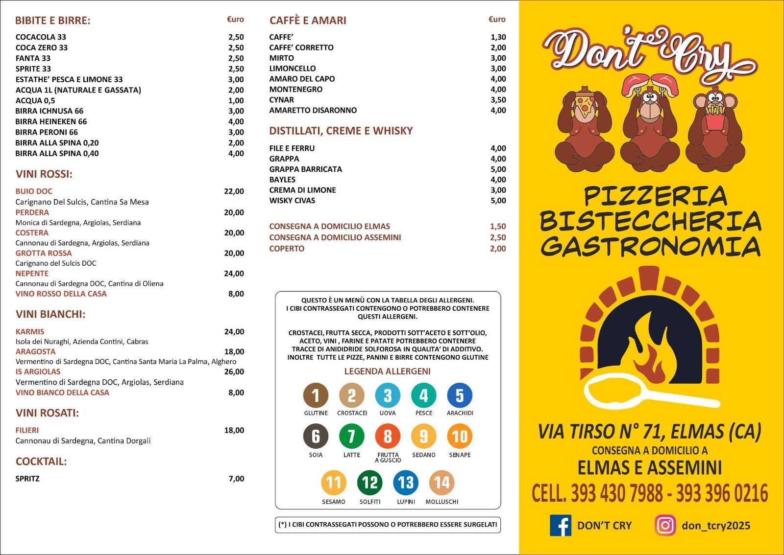 pizzeria don't cry elmas
