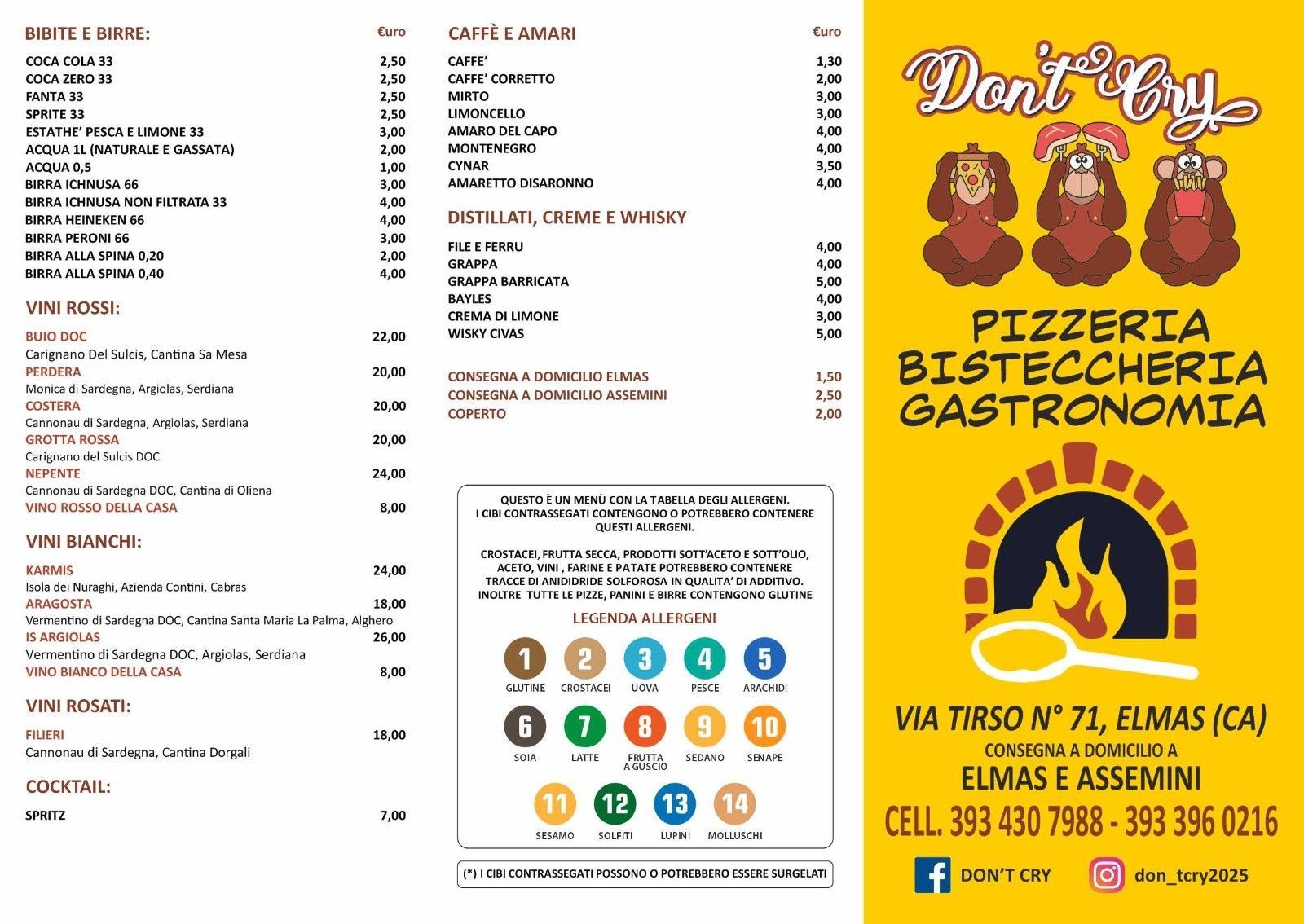 pizzeria don't cry elmas