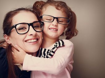 woman and girl with glasses
