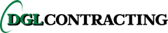 The company logo for DGL Contracting features the green letters DGL followed by the black word CONTRACTING.