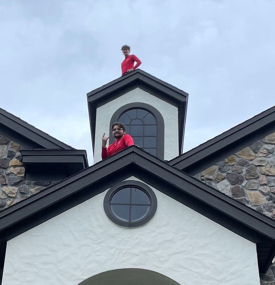 our roof top installers hard at work