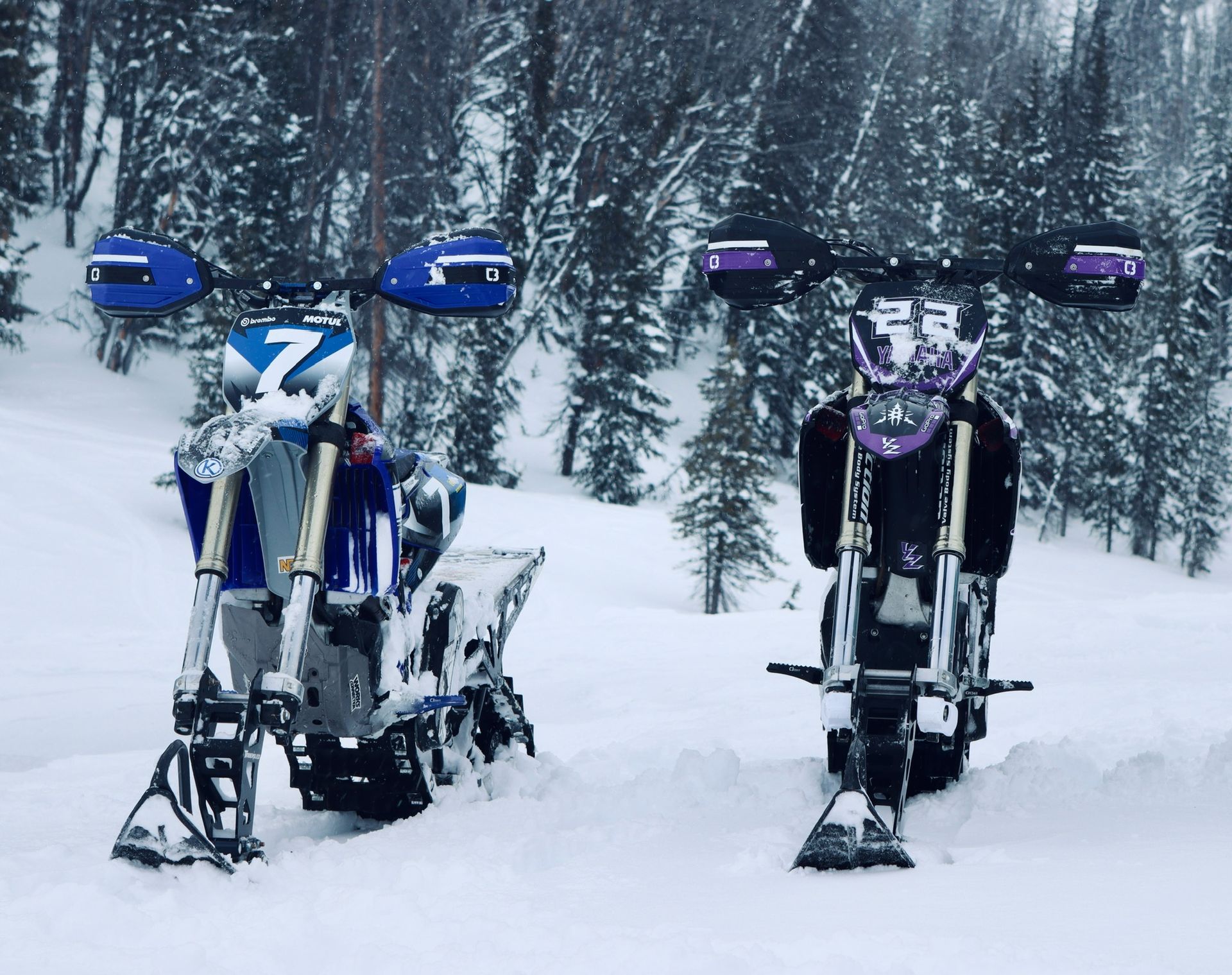 Snowbike in Wyoming
