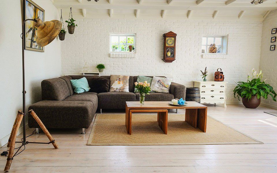 Beautiful small living room renovation brown and tan contemporary