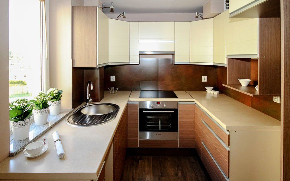 Beatiful small kitchen renovation tan contemporary
