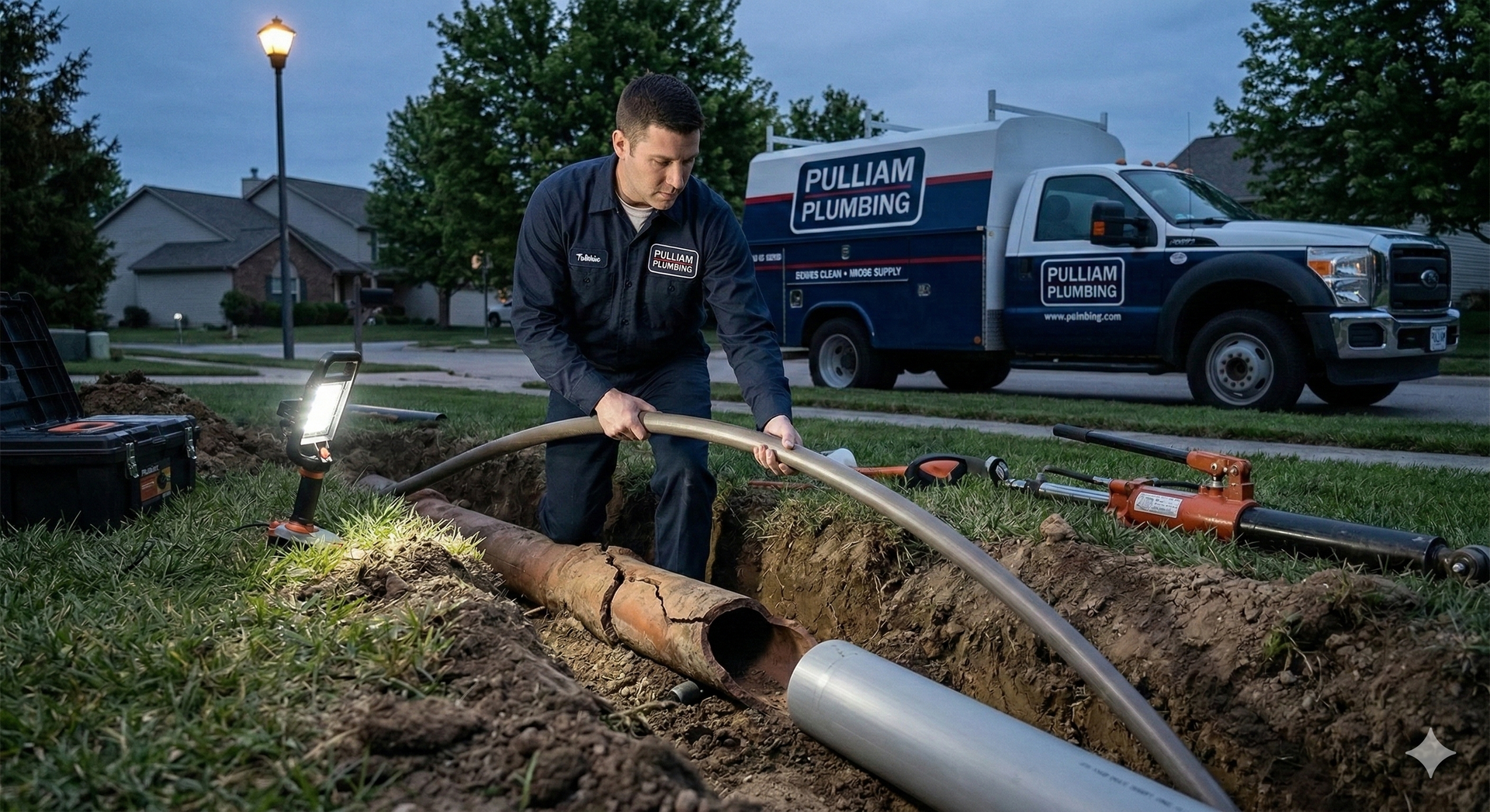 Bathtub filling with water, against white tile wall, near window with sheer curtains.