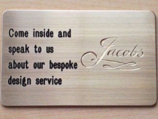 Sterling silver clearance engraved name plates