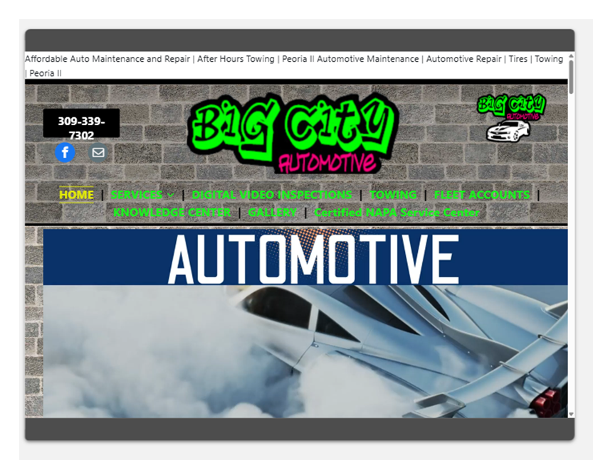 Website layout on a desktop, tablet, and smartphone screens. The site displays the 