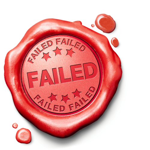 A red wax seal with the word 