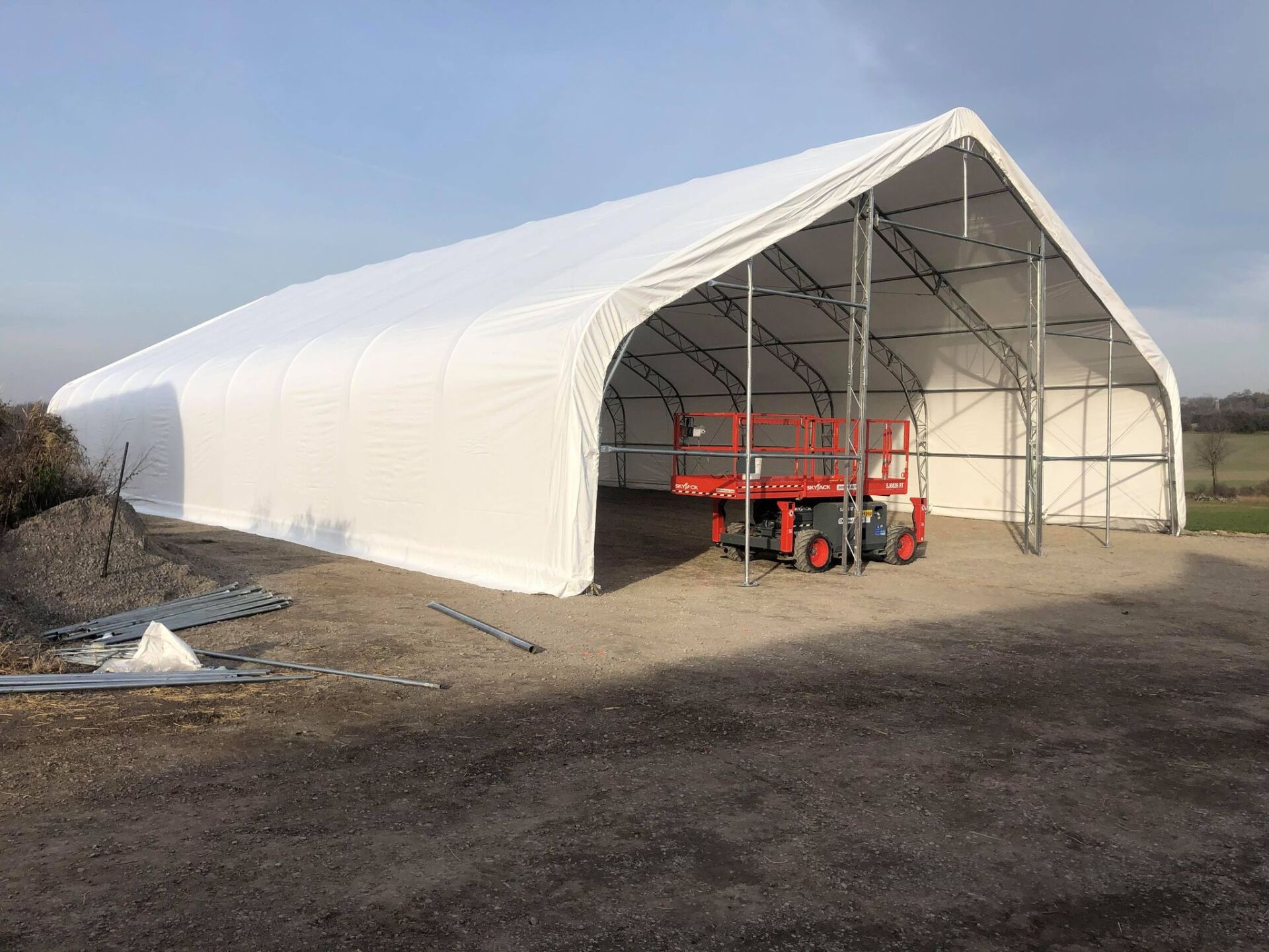 Coverall installation services. 