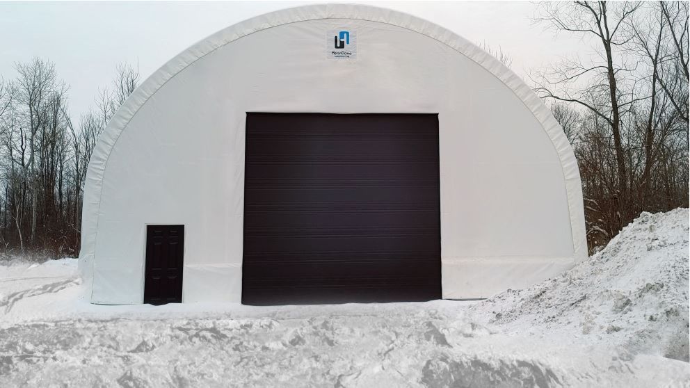 MegaDome 40' x 84' on concrete grade beam