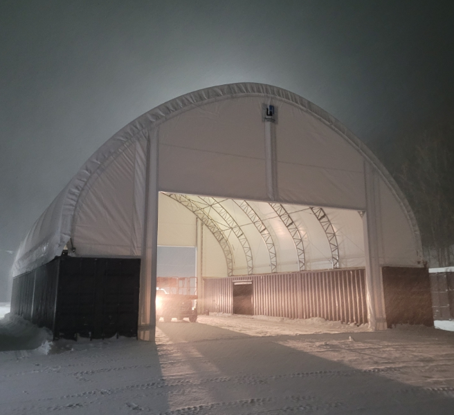 MegaDome Engineered container building